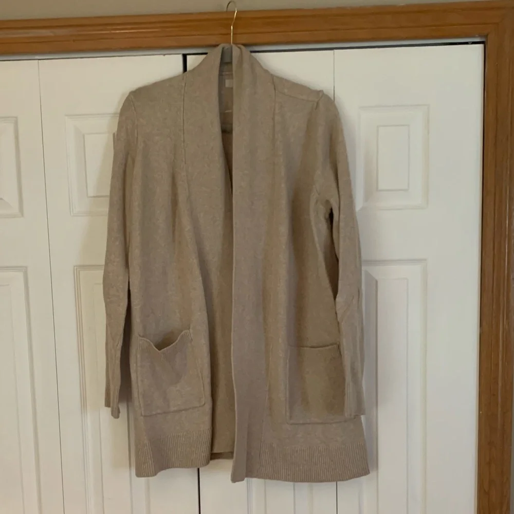 Like new Loft tan cardigan sweater - Picture 1 of 6